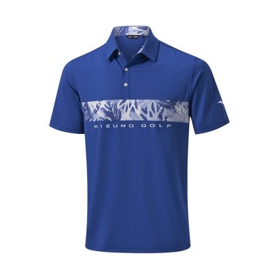 Camisa Polo Mizuno Cali Stripe Hombre - Azules - Chile M580LMUAKX